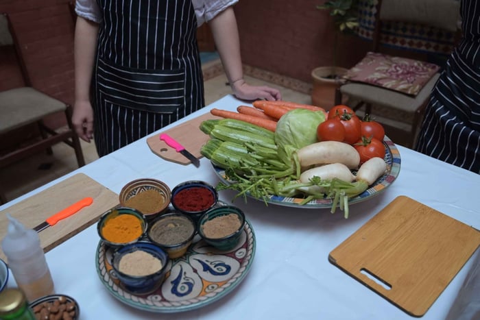 Marrakesch: Marokkanischer Kochkurs für Vegetarier und Veganer