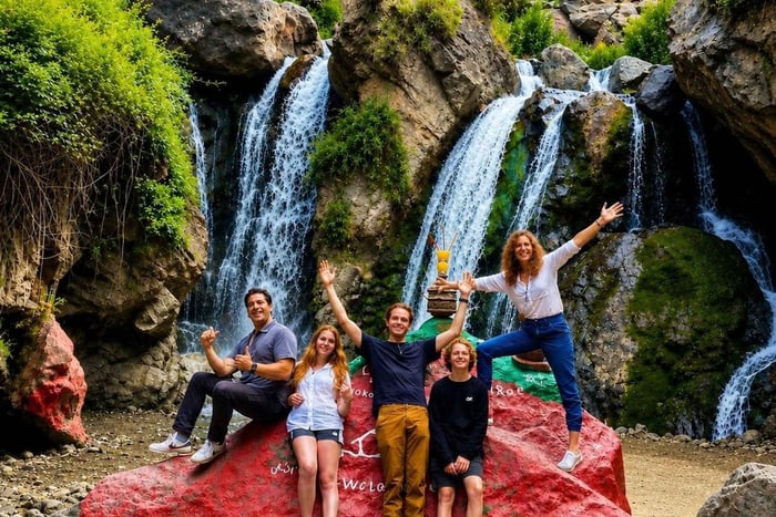 Cascata dell'Ourika, Monti dell'Atlante, guida + pranzo marocchino o a base di pesce