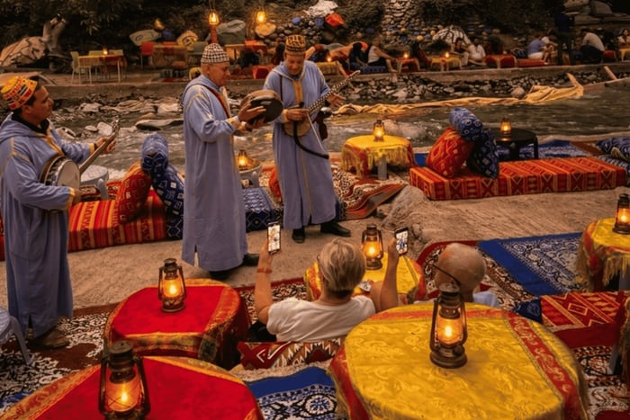 Vallée de l'Ourika, soirée dans l'Atlas et dîner au bord de la rivière en option
