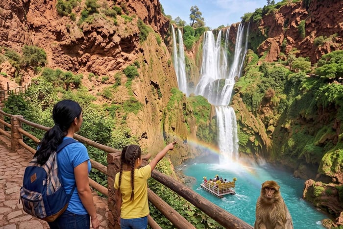 Cascadas de Ouzoud: excursión de 1 día desde Marrakech con paseo en barco