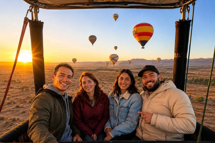 Small-Group Hot Air Balloon Flight with Breakfast