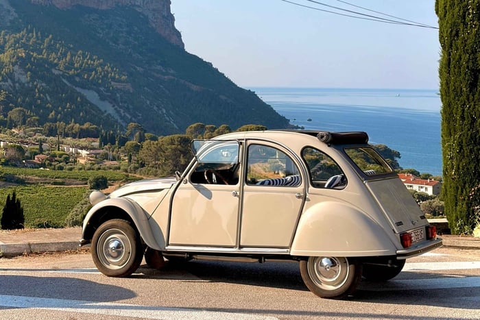 Stadstour in een klassieke Citroën 2CV