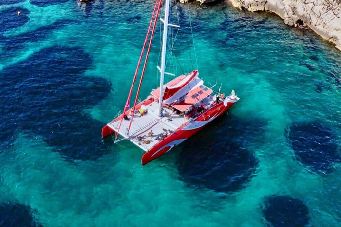 Marseille: Katamarancruise i Calanques med lunsj og vin