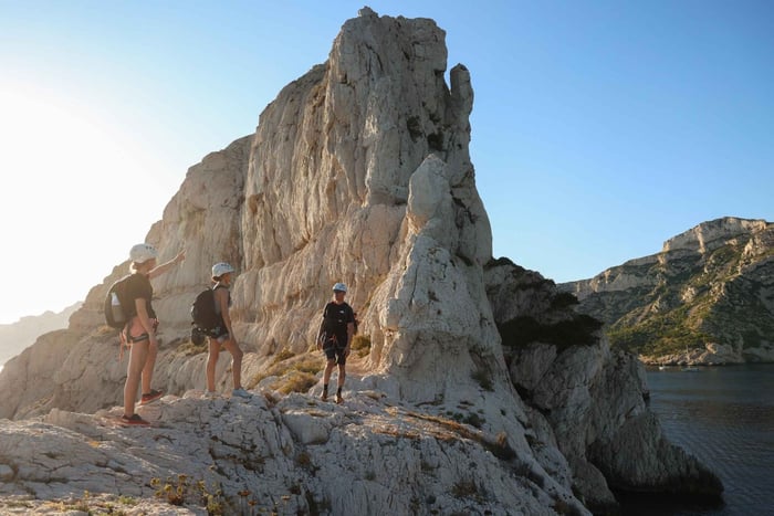 Via cordata in the Calanques National Park