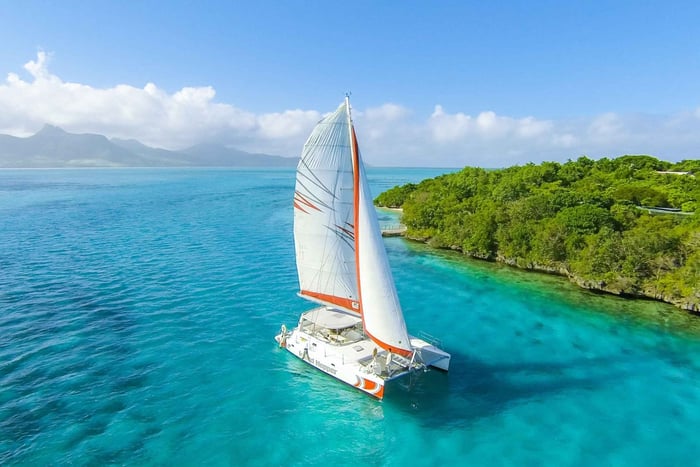 Privat katamarancharter till Ile aux Cerfs