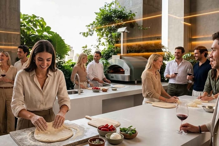 CDMX: authentieke Italiaanse pizza of pasta maken met tiramisu