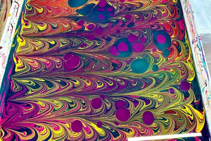 Marbling and Botanical Printing in Mexico City