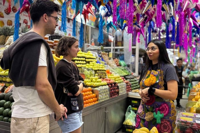 Mexico by: Hjemmekokkekurs ledet av en kokk og San Cosme-markedet