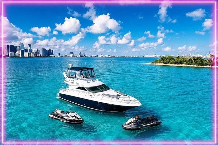 50ft Yacht + 2 Jet ski + Free Hour | Salt Miami Yacht Rental