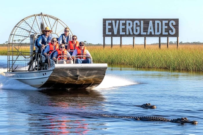 From Miami Beach: Everglades Airboat & Gator Spotting Tour