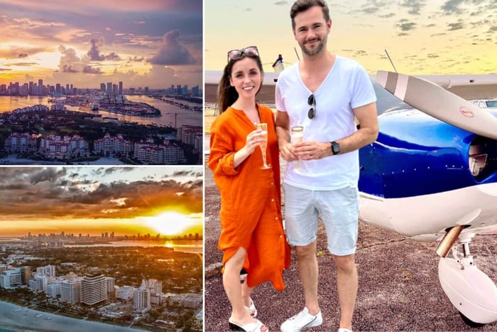 Private 50-Minute Sunset Airplane Tour