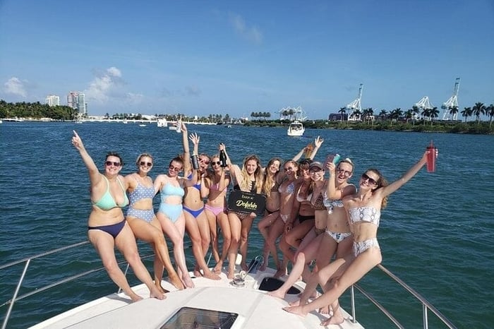 Up to 34Pax Bachelorette Party Boat & Yacht Rental Miami