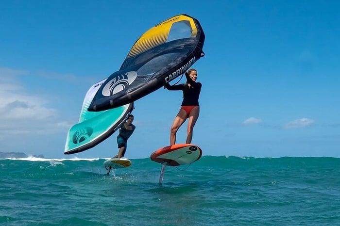 Wing Foiling Adventure in Biscayne Bay Miami
