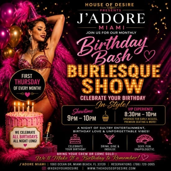 Spectacle de Burlesque pour Anniversaire