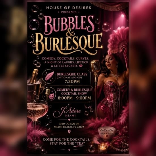 Bubbles & Burlesque: En Jentekveld med Cocktailopplevelse