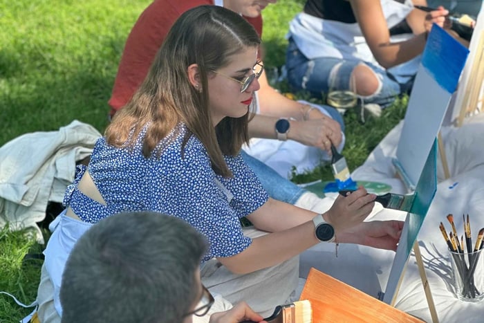 L'art dans le parc : Peindre et siroter au Parco Sempione