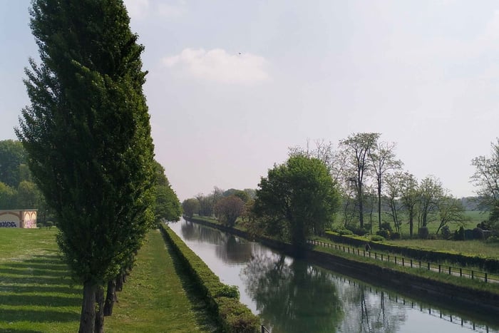 Cycling along the Naviglio Martesana from Gessate to Cassano d'Adda