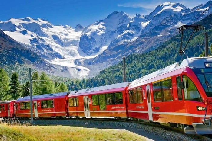 From Milan: Bernina Express Train and St. Moritz Tour