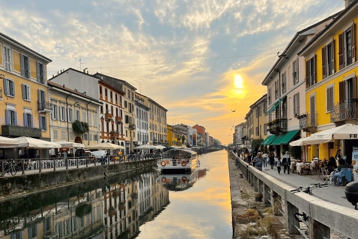Milano: Navigli-kanavan veneristeily