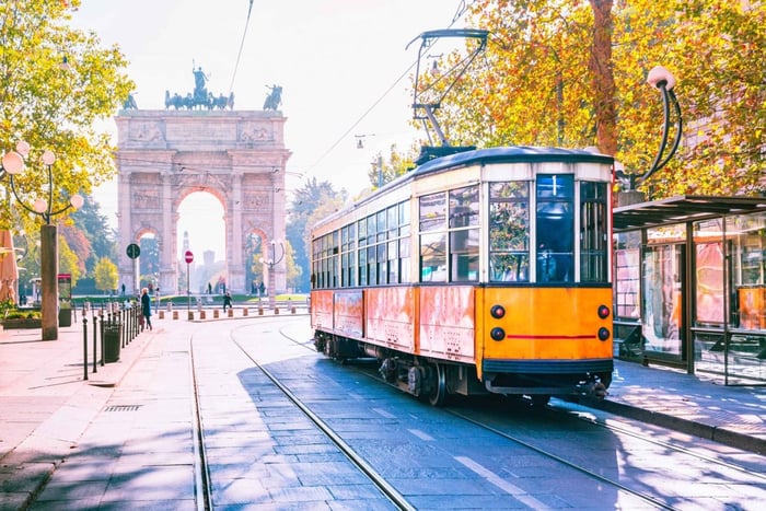 Milan: Public Transport Card with Audioguide App