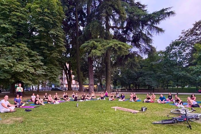 Sempione Park Outdoor Yoga Class