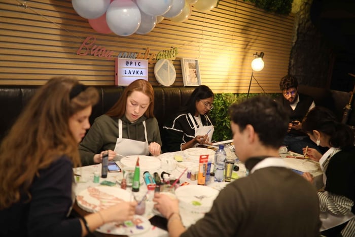 Texture Painting Art Workshop in Milan