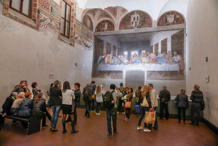 Biglietto e guida per il tour guidato in inglese dell'Ultima Cena