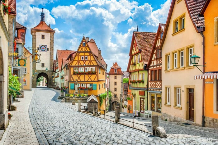 Fra München: Dagstur med buss til Rothenburg og Romantikkveien