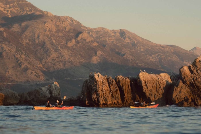 Budva: 18km Sea Kayak Mini Expedition to Petrovac Islands