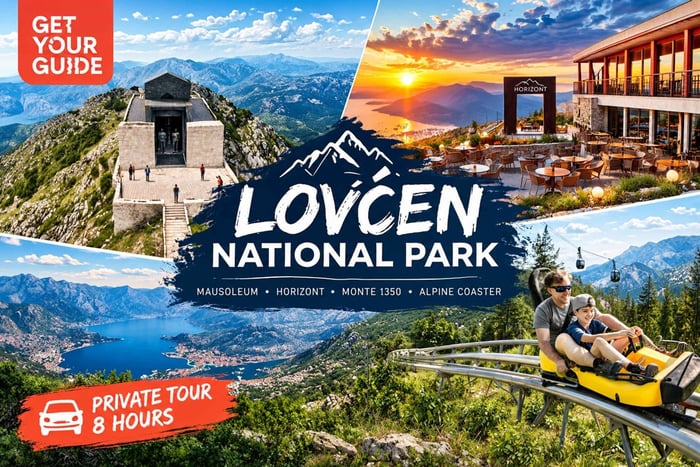 Panorama de Lovćen, Njeguši y Boka: tour privado + imágenes con dron