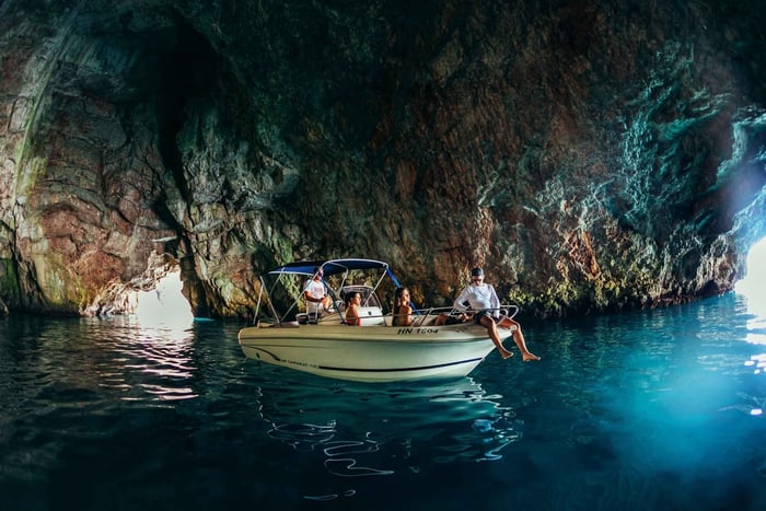 Luštica Hidden Coves Small Group Boat Tour from Herceg Novi