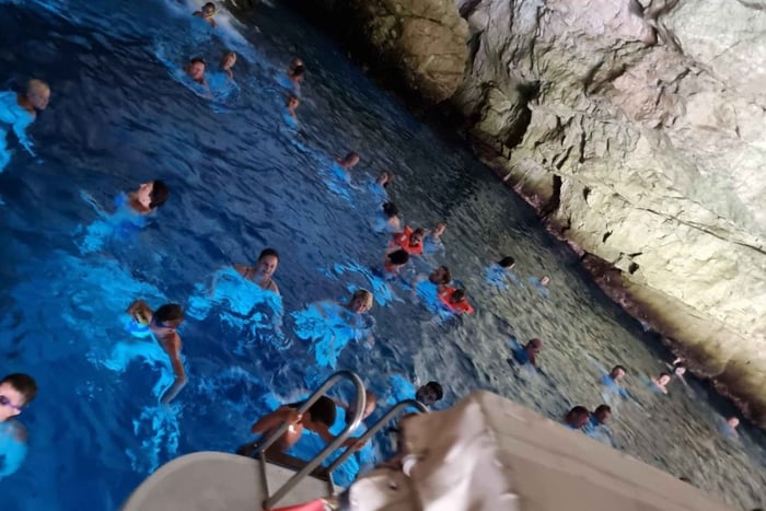 Tivat: Submarine Tunel, Blue Cave, Zanjice beach Boat tour