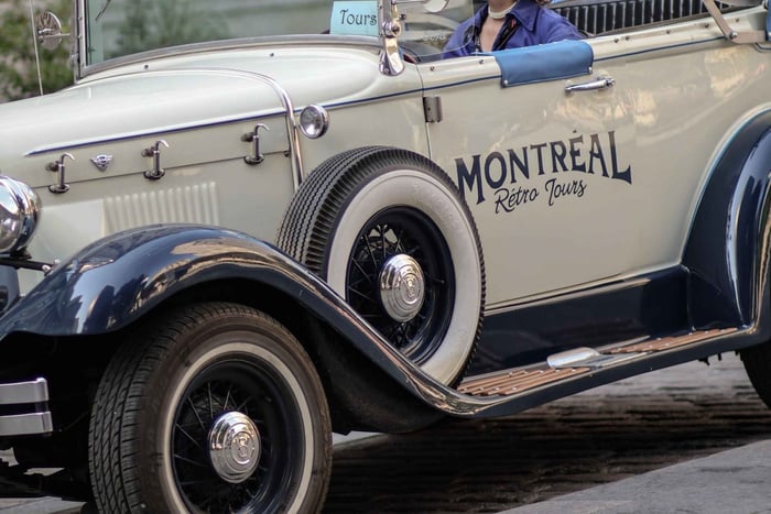 Montreal: Uforglemmelig guidet tur i en vintage cabriolet fra 1930'erne