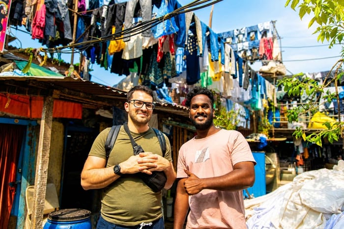 Dhobi Ghat e passeio pela favela de Dharavi