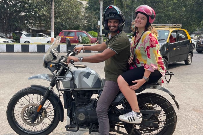 Visite de Mumbai à moto