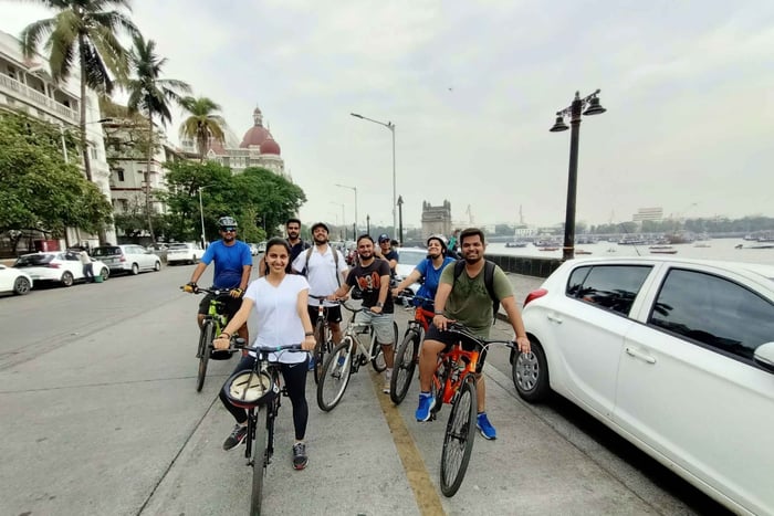 Visite à vélo du patrimoine du sud de Mumbai