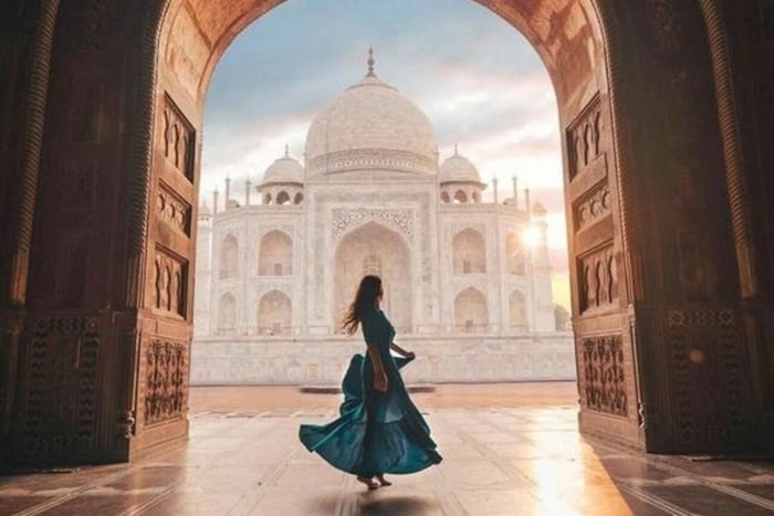 Taj Mahal og Agra privat tur med gratis afhentning i lufthavnen