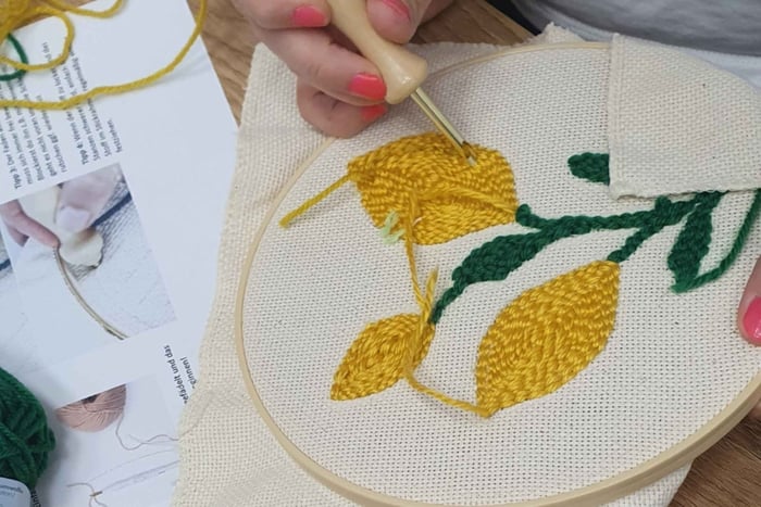 München: moderne borduurworkshop met ponsnaald
