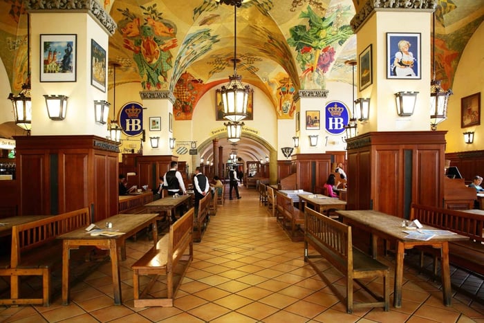 Privat München ølhal-hop, 3-retters menu og smagning