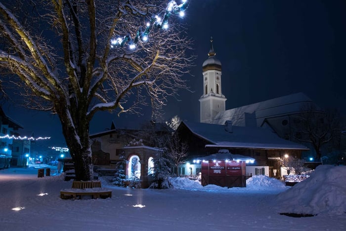 O famoso passeio a pé por Partenkirchen