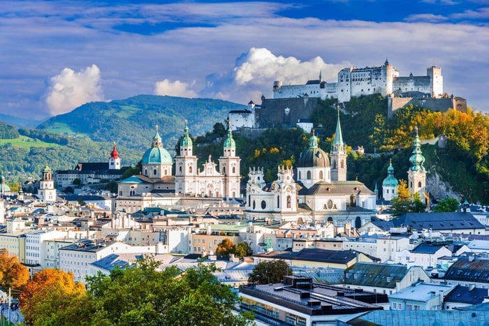 Transfert de Munich à Salzbourg avec 2 heures de visite touristique