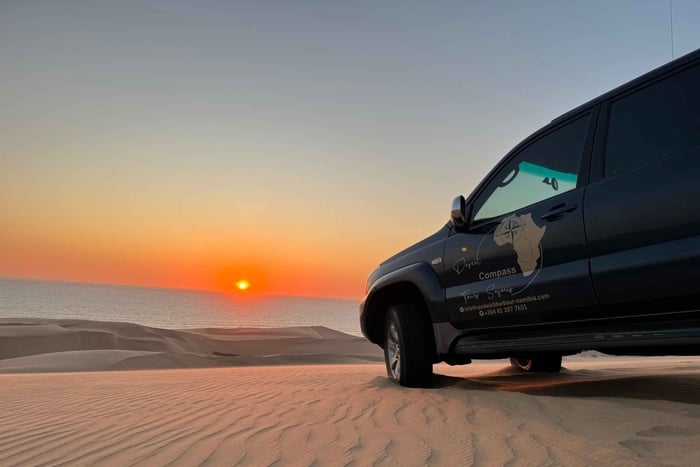 Walvisbay: Sandwich Harbour SUNSET Tour - Avslutt den vakkert
