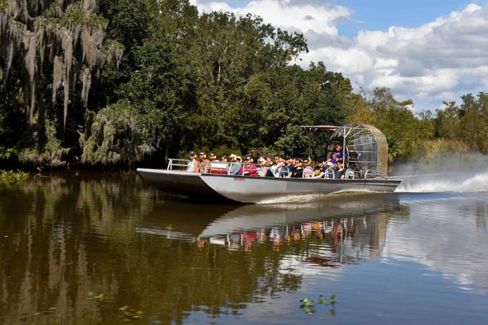 Från Lafitte: Träskturer söder om New Orleans med luftbåt