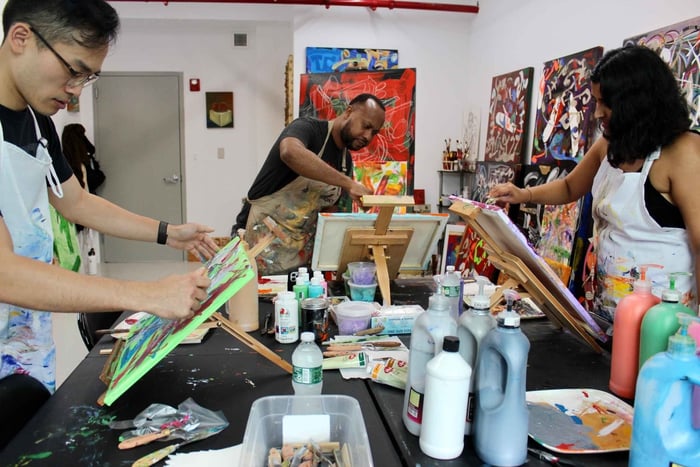 Nueva York: pintura abstracta con espátulas (grupo pequeño)
