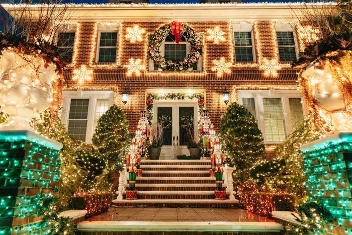 NYC : Visite en bus des lumières de Noël de Dyker Heights et de Skyline View