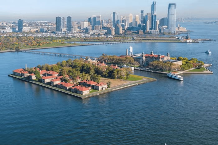 Tur til Frihetsgudinnen og Ellis Island