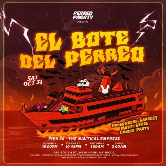 El Bote del Perreo - Halloween Latin & Reggaeton Boat Party Yacht