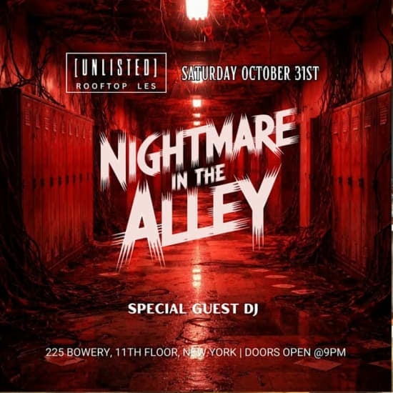 Unlisted Rooftop LES Halloween Party - Saturday 10/31