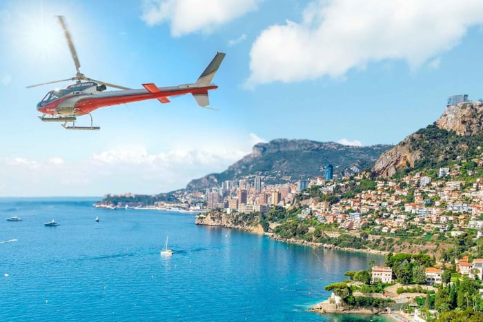 20 minuters panoramaflygning från Monaco