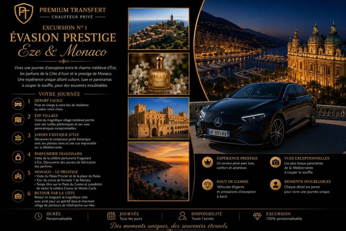 Franska rivieran: privat tur med chaufför i en lyxig Mercedes